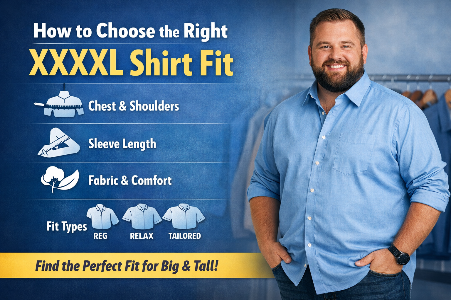 how to choose the right xxxxl shirt fit